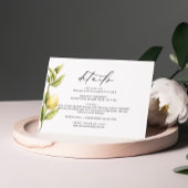 レモンソレントAmalfi書道結婚の詳細 エンクロージャーカード