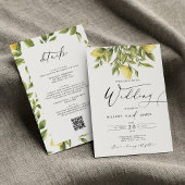 レモンソレントAmalfi海岸書道結婚の 招待状