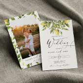 レモンソレントAmalfi海岸書道結婚の 招待状