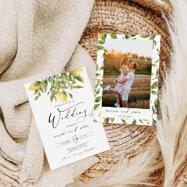 レモンソレントAmalfi海岸書道結婚の 招待状