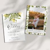 レモンソレントAmalfi海岸書道結婚の 招待状