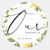 レモンソレ結婚ントのお気に入りの好意 ラウンドシール (正面)