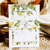 レモンソレ結婚ント 招待状ベリーバンド