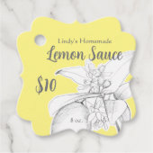 レモンソース調味缶詰瓶価格 フェイバータグ (正面)