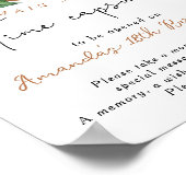 レモンタイムカプセル1歳男女兼用誕生日 ポスター (角)