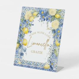 レモンタイルイタリアンイタリアブライダルシャワーリモンチェロ 台座サイン