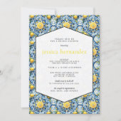 レモンタイルブライダルシャワー招待 招待状 (正面)