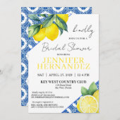 レモンタイルブライダルシャワー 招待状 (正面/裏面)