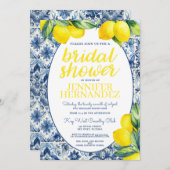 レモンタイルブライダルシャワー 招待状 (正面/裏面)