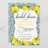 レモンタイルブライダルシャワー 招待状 (正面/裏面)