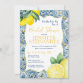レモンタイルブライダルシャワー 招待状 (正面)