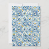 レモンタイルブライダルシャワー 招待状 (裏面)