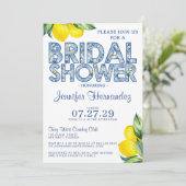 レモンタイルブライダルシャワー 招待状 (スタンド正面)
