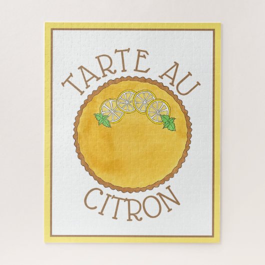 レモンタルトタルタオウシトロンカードパイベーキング食品 ジグソーパズル (縦)