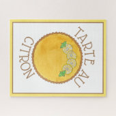 レモンタルトタルタオウシトロンカードパイベーキング食品 ジグソーパズル (横)