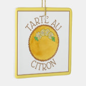 レモンタルトタルタオウシトロンカードパイベーキング食品 セラミックオーナメント (右)