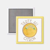 レモンタルトタルタオウシトロンカードパイベーキング食品 マグネット (正面/裏面)