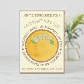 レモンタルトタルテオユトロンベーキングベイクセールPi Day 招待状 (スタンド正面)