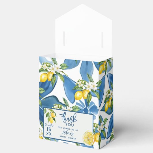 レモンタ地中海のイルブライダルシャワー フェイバーボックス (オープン)