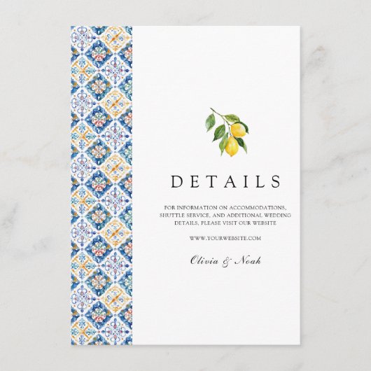 レモンタ地中海のイル詳細 エンクロージャーカード (正面)