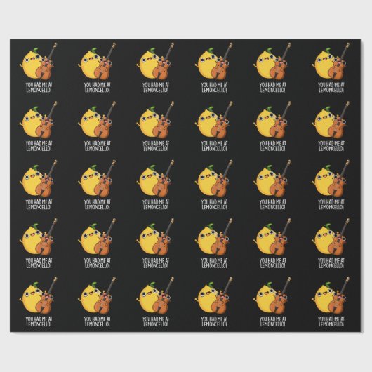 レモンチェロでプリンおもしろいクを飲んだ ラッピングペーパー (フラット)