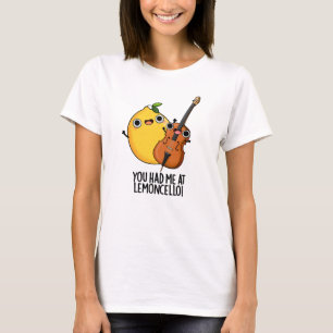 レモンチェロでプリンを飲おもしろいんでくれた Tシャツ