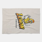 レモンチキン – おもしろい食品デザイン キッチンタオル (横)