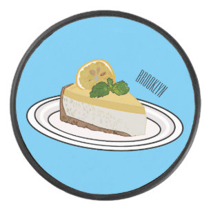 レモンチーズケーキ漫画イラストレーション アイスホッケーパック