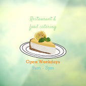 レモンチーズケーキ漫画イラストレーション ウィンドウサイン (シート3)