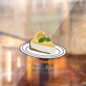 レモンチーズケーキ漫画イラストレーション ウィンドウサイン (シート2)