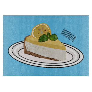 レモンチーズケーキ漫画イラストレーション カッティングボード