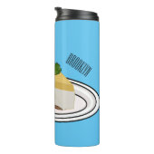 レモンチーズケーキ漫画イラストレーション タンブラー (回転右)