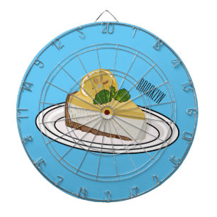 レモンチーズケーキ漫画イラストレーション ダーツボード