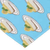 レモンチーズケーキ漫画イラストレーション テーブルクロス (アングル)