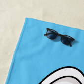 レモンチーズケーキ漫画イラストレーション ビーチタオル (インサイチュ)