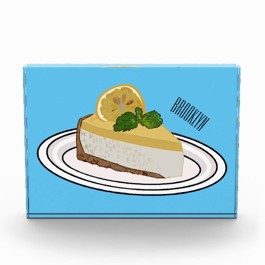 レモンチーズケーキ漫画イラストレーション フォトブロック (正面)