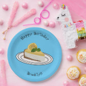 レモンチーズケーキ漫画イラストレーション ペーパープレート (パーティー)