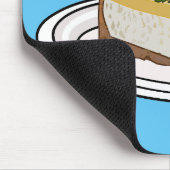 レモンチーズケーキ漫画イラストレーション マウスパッド (コーナー)