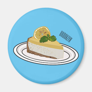 レモンチーズケーキ漫画イラストレーション マグネット