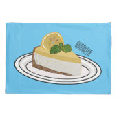 レモンチーズケーキ漫画イラストレーション 枕カバー (裏面)