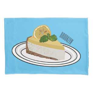 レモンチーズケーキ漫画イラストレーション 枕カバー