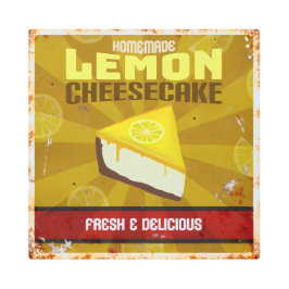 レモンチーズケーキ メタルプリント