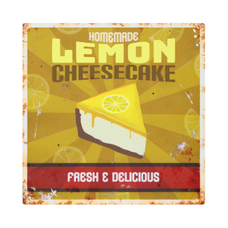 レモンチーズケーキ メタルプリント