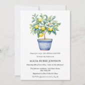 レモンツリーアイタリアンマルフィコーストブライダルシャワー 招待状 (正面)