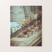 レモンツリーアンドオールド建物 ジグソーパズル (縦)