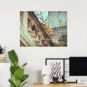 レモンツリーアンドオールド建物 ポスター (ホームオフィス)