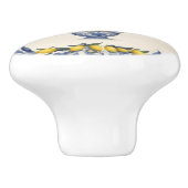 レモンツリーインブルー&ホワイトポットレモン セラミックノブ (側面)