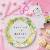 レモンツリーガーデン結婚フローラ紙プレート ペーパープレート (パーティー)