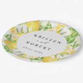 レモンツリーガーデン結婚フローラ紙プレート ペーパープレート (アングル)