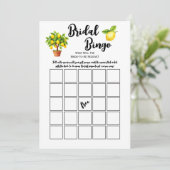 レモンツリーシトラスブライダルシャワーパーティーゲーム 招待状 (スタンド正面)